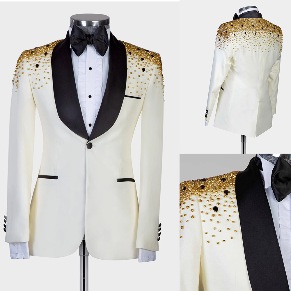Men Formal Wear Modern - Uomo Cristalli di lusso Abiti con